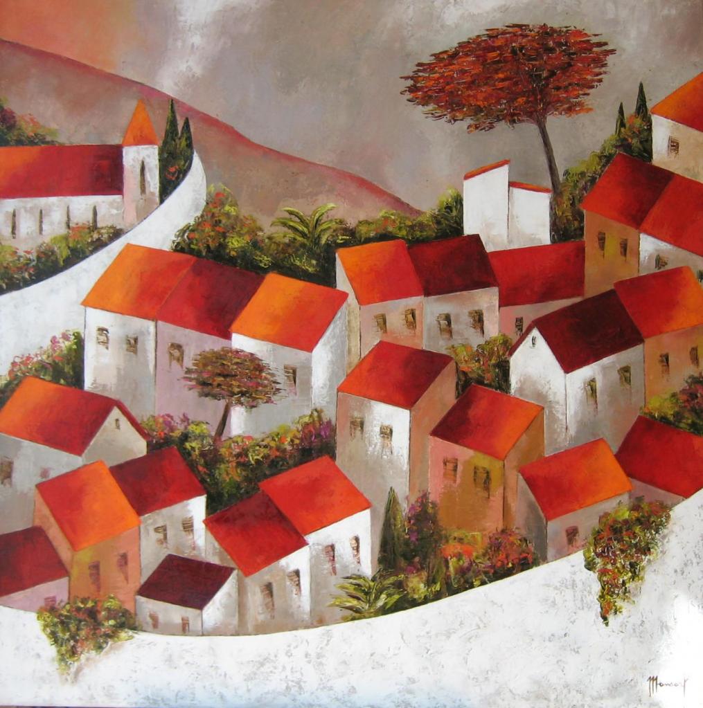De l'autre côté - 100x100 cm - Vendu