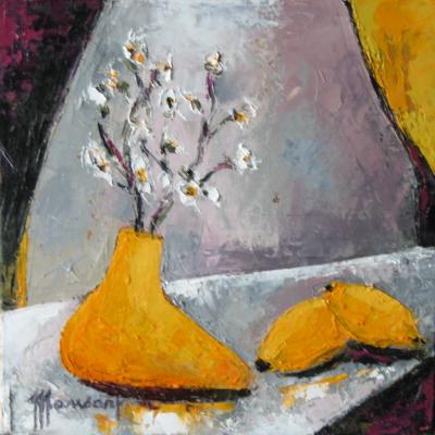 Ambiance citronnée 2  - 20x20 cm - vendu