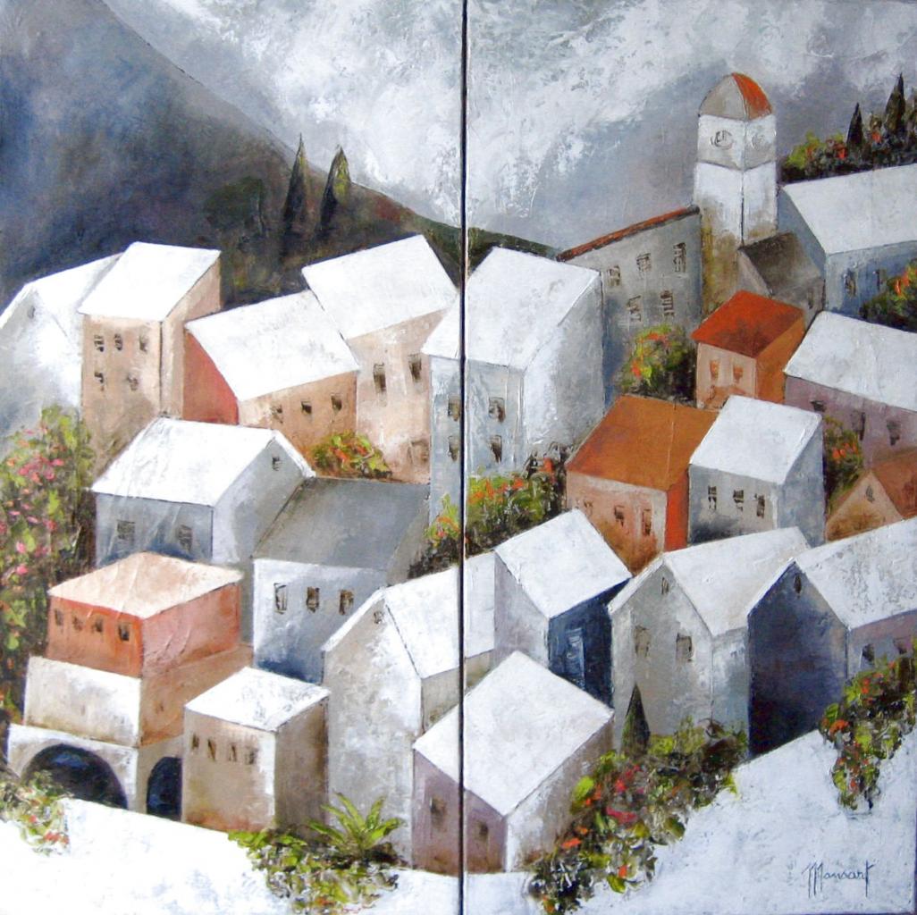 Nulle part ailleurs - 80x40 cm x 2 - vendu