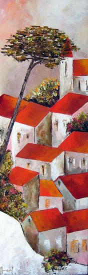 Vue d'ici - 90 x 30 cm - vendu