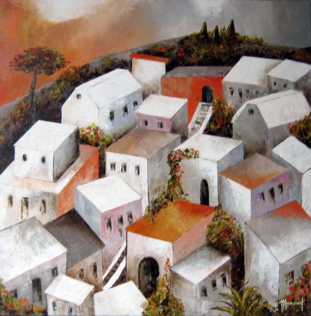 D'ici et d'ailleurs - 80 x 80 cm
